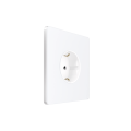 Systeme Infinity, Розетка СУ с ЗК 250В, 16А, защит.шторки, Арктический лед