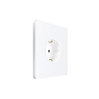Systeme Infinity, Розетка СУ с ЗК 250В, 16А, защит.шторки, Арктический лед