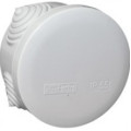 PE Коробка распределительная, круглая, 4 ввода, IP55, D70x40мм