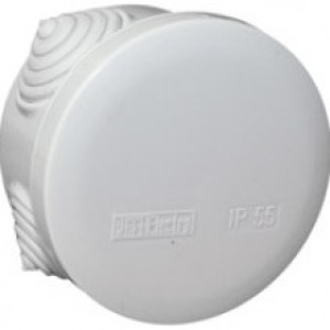 PE Коробка распределительная, круглая, 4 ввода, IP55, D70x40мм