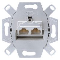 Розетка компьютерной 2xRJ45 Jung, скрытый монтаж, UAE8-8UPOK6