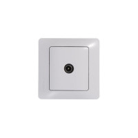 GLOSSA TV РОЗЕТКА проходная 4дБ, механизм, БЕЛЫЙ GSL000192