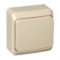 ЭТЮД О/У 1-клавишный ПЕРЕКЛЮЧАТЕЛЬ 10 АХ, КРЕМОВЫЙ BA10-004K