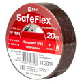 Изолента ПВХ 19мм (рул.20м) кор. SafeFlex EKF plc-iz-sf-br