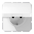 Розетка Jung CD 500, скрытый монтаж, , белый, CD1521BFKLWW