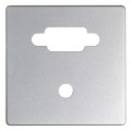 Накладка на розетку VGA+mini-jack Simon SIMON 82 DETAIL, скрытый монтаж, холодный алюминий, 8200091-093