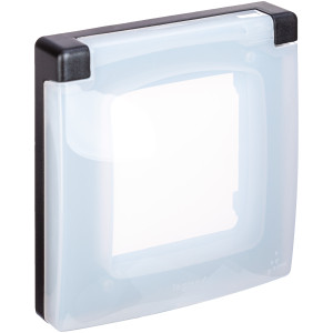Рамка с защитной крышкой IP44 IK07 Legrand Inspiria для скрытого монтажа 1 механизма Legrand Inspiria, степень пылевлагозащиты IP44, степень ударопрочности IK07, цвет Антрацит