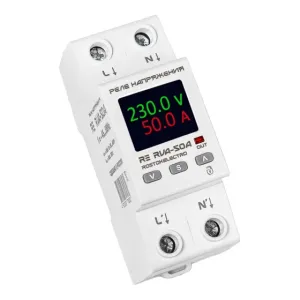 Реле напряжения ROSTOKELECTRO RE RVA-50A с ЖК-дисплеем 46-695