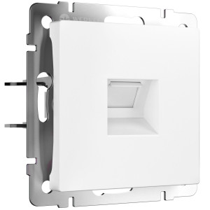 W5120001/ Розетка Ethernet RJ-45 cat. 6A экранированная (белый матовый)