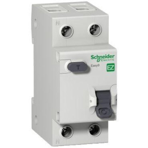 Дифференциальный автомат 2п 1PN C 16А 30мА тип AC 4.5кА EASY9 2мод. SchE EZ9D34616