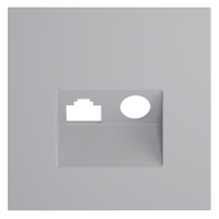 Накладка для розетки TVRJ45 кат. 6, S70 серый