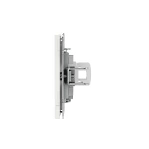 Компьютерная розетка RJ-45 без шторки, кат.5е одинарная, KANT, белая магнолия