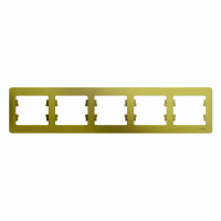 Рамка 5 постов Schneider Electric GLOSSA, горизонтальная, фисташковый, GSL001005