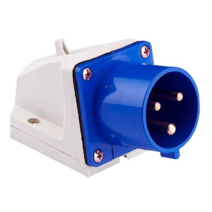 Вилка стационарная 513 16А 2P+PE 220В IP44 EKF ps-513-16-220