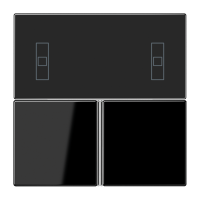 JUNG KNX Черный Набор накладок для комнатного регулятора