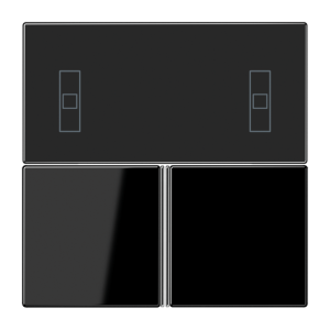 JUNG KNX Черный Набор накладок для комнатного регулятора