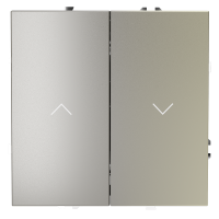 Выключатель встраиваемый VOLTUM S70 для жалюзи 10А, (шелк)