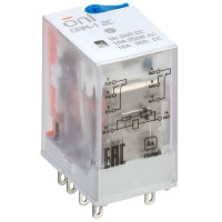 Реле интерфейсное ORM-1 2C 24В DC с LED и тест. кнопкой ONI ORM-1-2C-DC24V-L-B