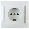 Розетка  Plano 1-206-01 16А IP20 250В 2P+E Schuko белый Intro Б0029845