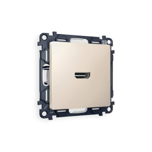 MA334010 Комплект механизма розетки HDMI 2.0 ALFA Бежевый матовый 40V500mA 2.0GHz 5-18Gbits QUANT AP3340, VM222 AMBRELLA VOLT