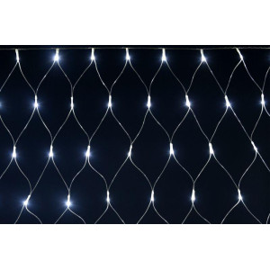 Гирлянда Сеть 1.5х1.5м 160LED бел. IP20 провод прозр. 230В с контроллером 8 режимов IEK LGDB410-2-160-L1-T-S-44