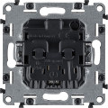 Механизм розетки 1-м СП Valena Life 16А IP20 250В 2PE защ. шторки безвинт. клеммы с лицев. панелью сл. кость Leg 753520