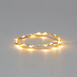 Гирлянда светодиодная Роса 2м 20LED желт. 2Вт 4.5В IP20 провод прозр. Neon-Night 303-001