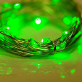 Гирлянда светодиодная Роса 2м 20LED зел. 2Вт 4.5В IP20 провод прозр. Neon-Night 303-008