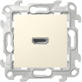 Розетка HDMI Simon 24 HARMONIE, скрытый монтаж, слоновая кость, 2411094-031