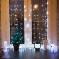 Гирлянда светодиодная Светодиодный Дождь 1.5х1м 96LED бел. 8Вт 230В IP20 с контроллером провод прозр. Neon-Night 235-025