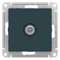 ATLASDESIGN TV РОЗЕТКА проходная 4дБ, механизм, ИЗУМРУД ATN000892