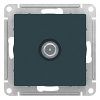 ATLASDESIGN TV РОЗЕТКА проходная 4дБ, механизм, ИЗУМРУД ATN000892