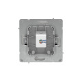 Компьютерная розетка RJ-45 без шторки, кат.5е одинарная, KANT, белый песок