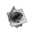 Simon Connect Латунь Влагостойкая основа IP66 с розеткой 2к+з Schuko К45 и коннектором RJ45 катег.5e UTP