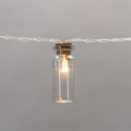 Гирлянда светодиодная Баночки 1.5м 10LED тепл. бел. 0.1Вт IP20 провод ПВХ прозр. элементы питания 2хAA (не в компл.) Neon-Night 303-096