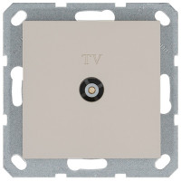 Jasmart Розетка TV Φ9.5mm оконечная с накладкой, цвет Тауп