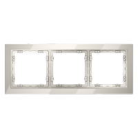 Рамка стеклянная VOLTUM S70 на 3 поста, (кашемир, стекло)