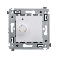 Диммер поворотный СП Avanti Белое облако DKC 4400133