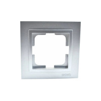 Рамка на 1 пост Mono Electric Despina серебро 102-210000-160