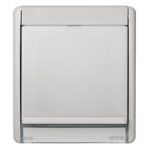 Рамка с накладкой Simon SIMON 44 AQUA, горизонтальная, серый, 4400036-102