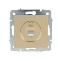 VESNA Розетка компьютерная золото    cat 5