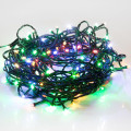 Гирлянда светодиодная Твинкл Лайт 15м 120LED мультиколор 6.9Вт 220-240В IP20 с контроллером провод ПВХ темн. зел. Neon-Night 303-059