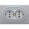 Розетка 2-м СП Florence 16А IP20 с заземл. винт. клеммы сер. 1E10401302 OneKeyElectro 2172836