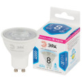 Лампа светодиодная STD LED Lense MR16-8W-840-GU10 GU10 8Вт линзованная софит нейтрал. бел. свет Эра Б0054942
