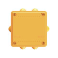 Коробка ответвительная FS 100х100х50мм IP55 4п 450В 6А 4кв.мм с кабельными вводами и клеммниками пластик. DKC FSB11404
