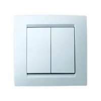 Выключатель 2-кл. СП Simon 15 16А IP20 бел. Simon 1590398-030