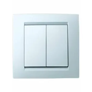 Выключатель 2-кл. СП Simon 15 16А IP20 бел. Simon 1590398-030