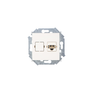 Розетка телефонная RJ11 Simon SIMON 15, скрытый монтаж, слоновая кость, 1591480-031