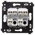 Переключатель 2-кл. 2мод. СП Avanti Белое облако 16А IP20 бел. DKC 4400114