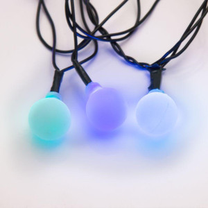 Гирлянда светодиодная Шарики 5м d18мм 30LED RGB 3.6Вт 220-240В IP20 провод ПВХ темн. зел. Neon-Night 303-549